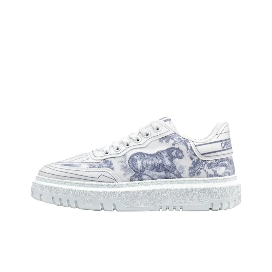 DIOR Addict Skateboard Shoes Women's Low Top Blue