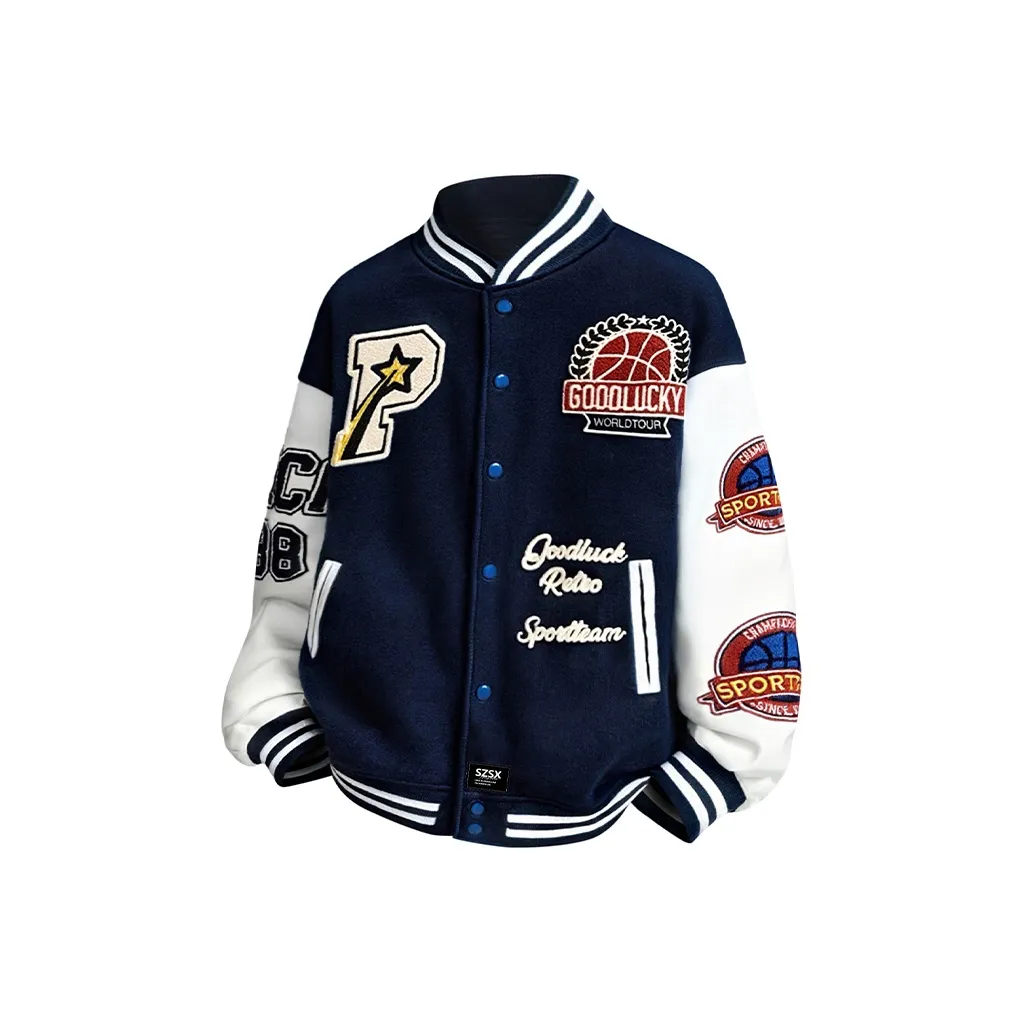 SZSX Темно-синий Унисекс Бейсбольные Джерси