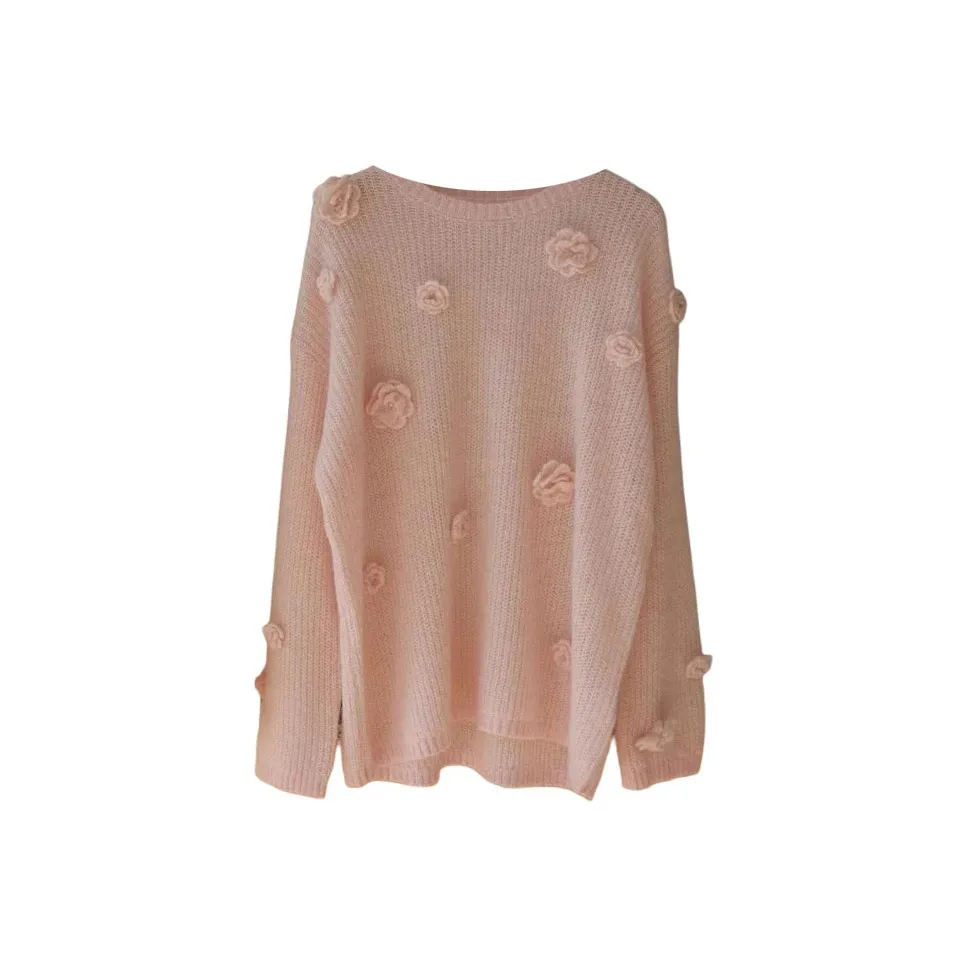 OURUOKE Розовый Женский Трикотаж