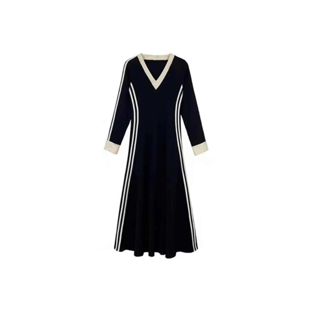 COVT Длинное платье с длинными рукавами женское