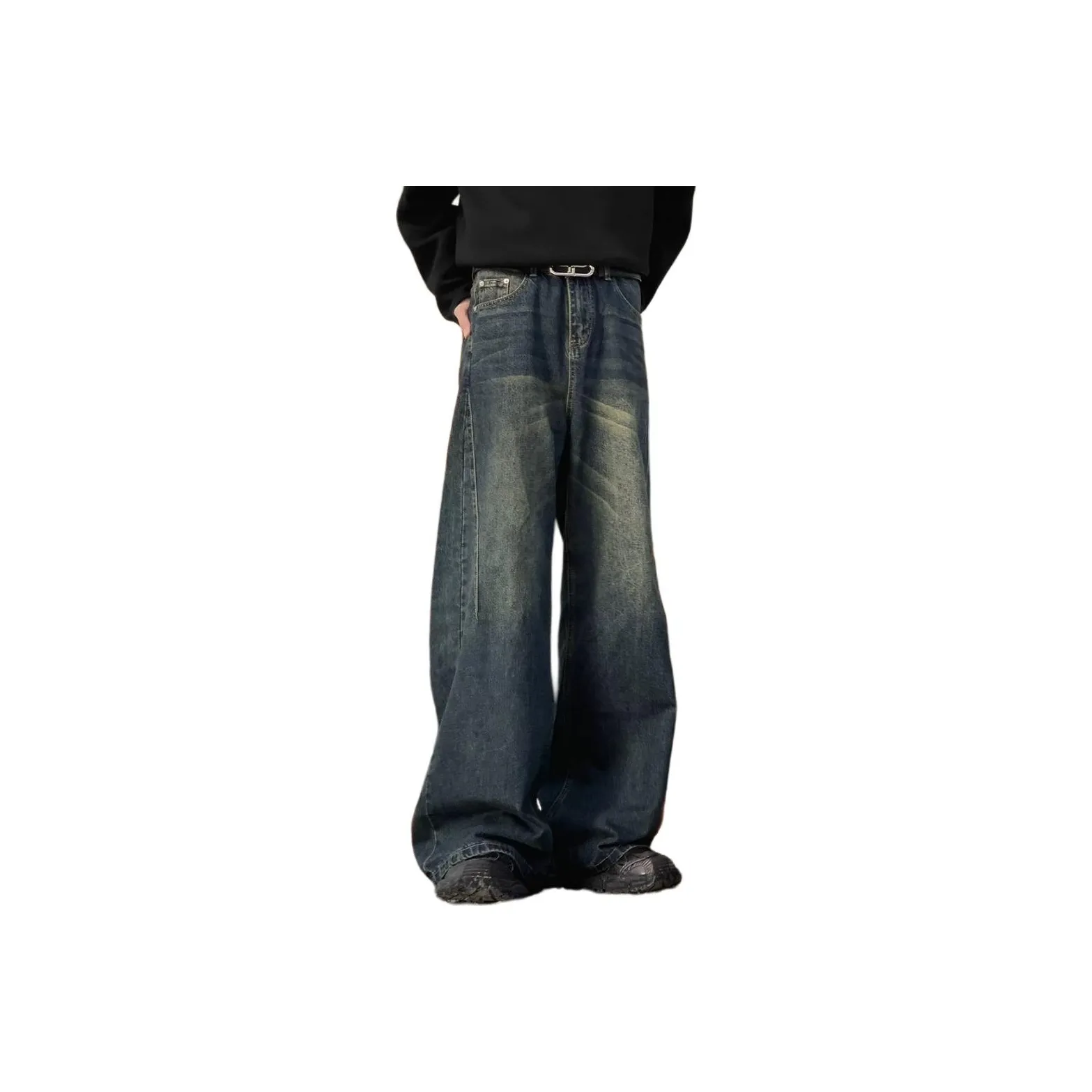 CARE NOTE Синий Унисекс Джинсы