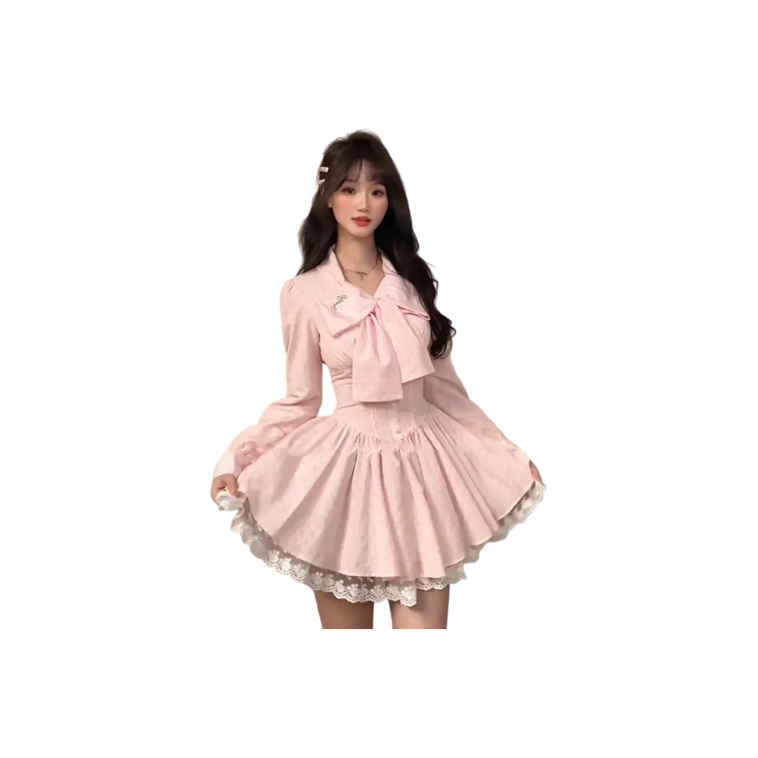 GRAYISMOON Длинное платье с длинными рукавами женское