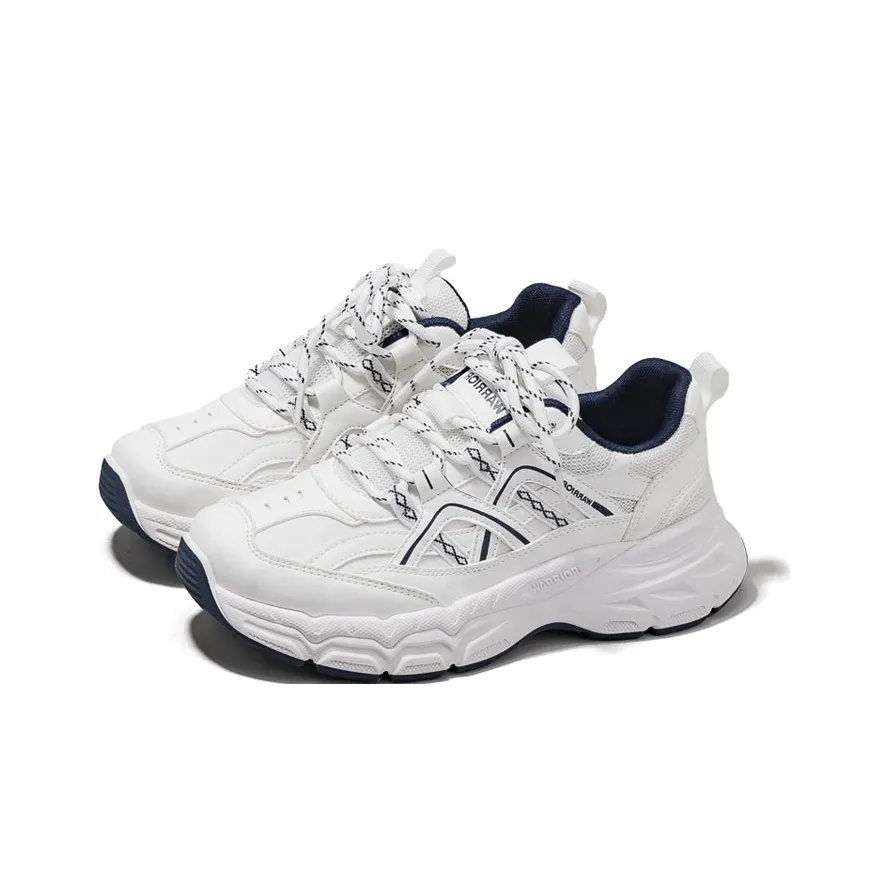 Warrior Low Топ Толстоподошвенные кроссовки Женские Белые Синие