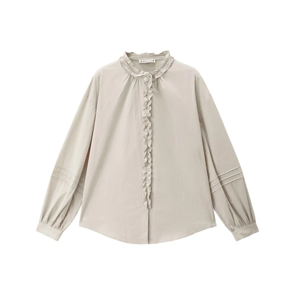 Giordano 02 Белый Глина Крупнозернистая Керамика Женские Рубашки