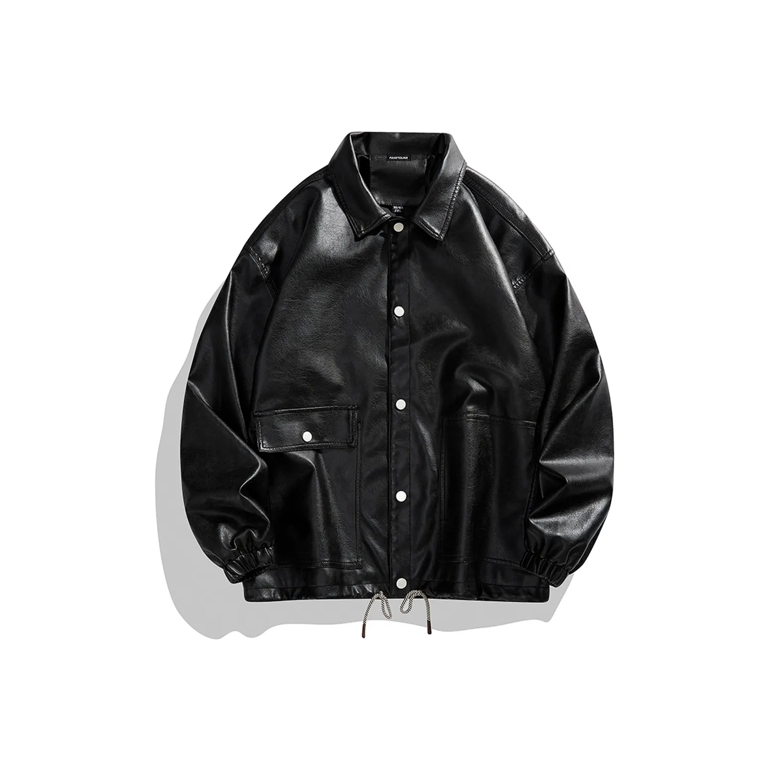 Fakeyoung Кожа Куртка Унисекс