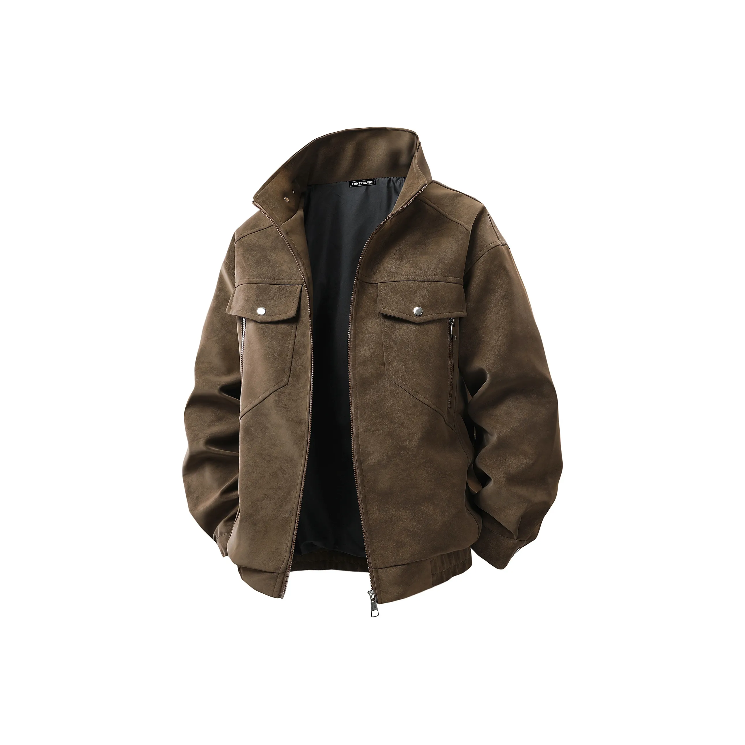 Fakeyoung Кожа Куртка Унисекс