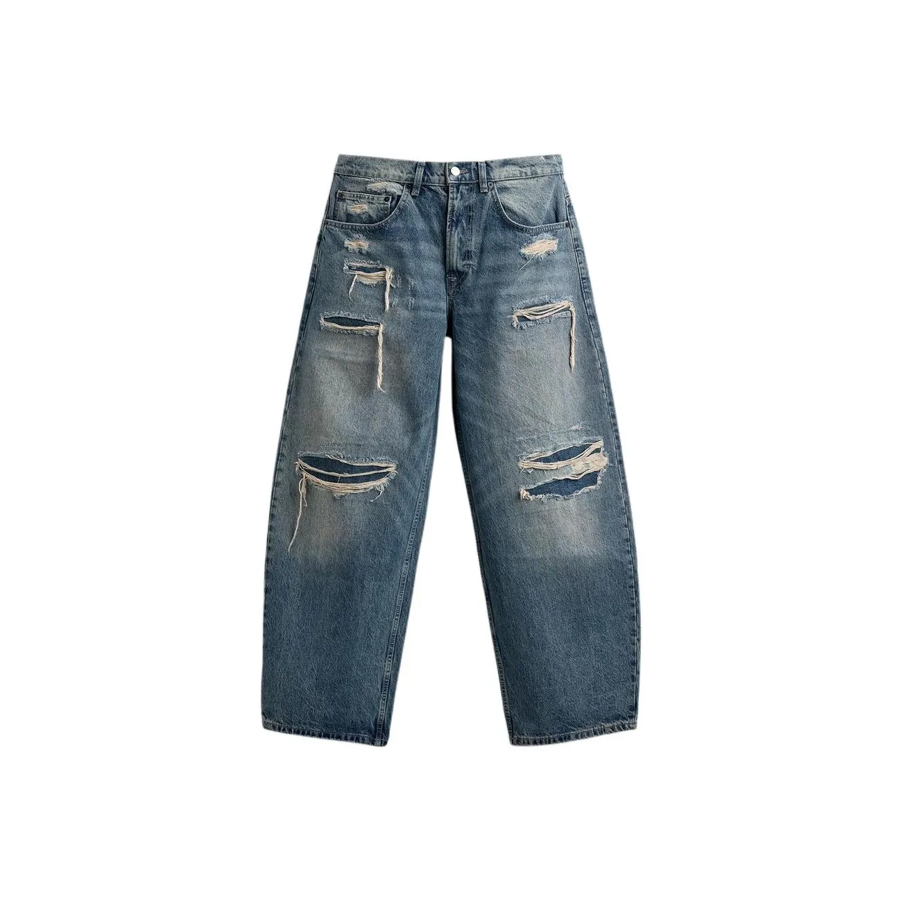 ZARA Medium Blue Men's Jeans ZARA Средне-синие мужские джинсы