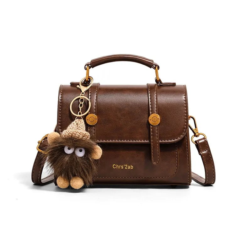 OUBOTE Сумка через плечо из синтетической кожи женская коричневая