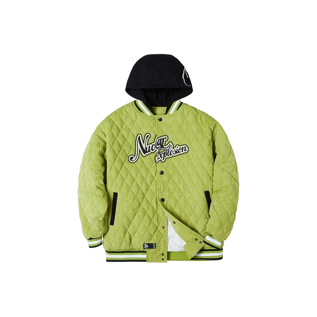 NUCLEAR EXPLOSION Вышивка С капюшоном Бейсбольная куртка Мужская