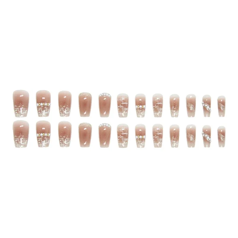 ZHENYUE Z654 Spring Аромат Glue Style Вдохновленный Chanel Жемчужный Nail Art MID Cropped Pink Solid Color