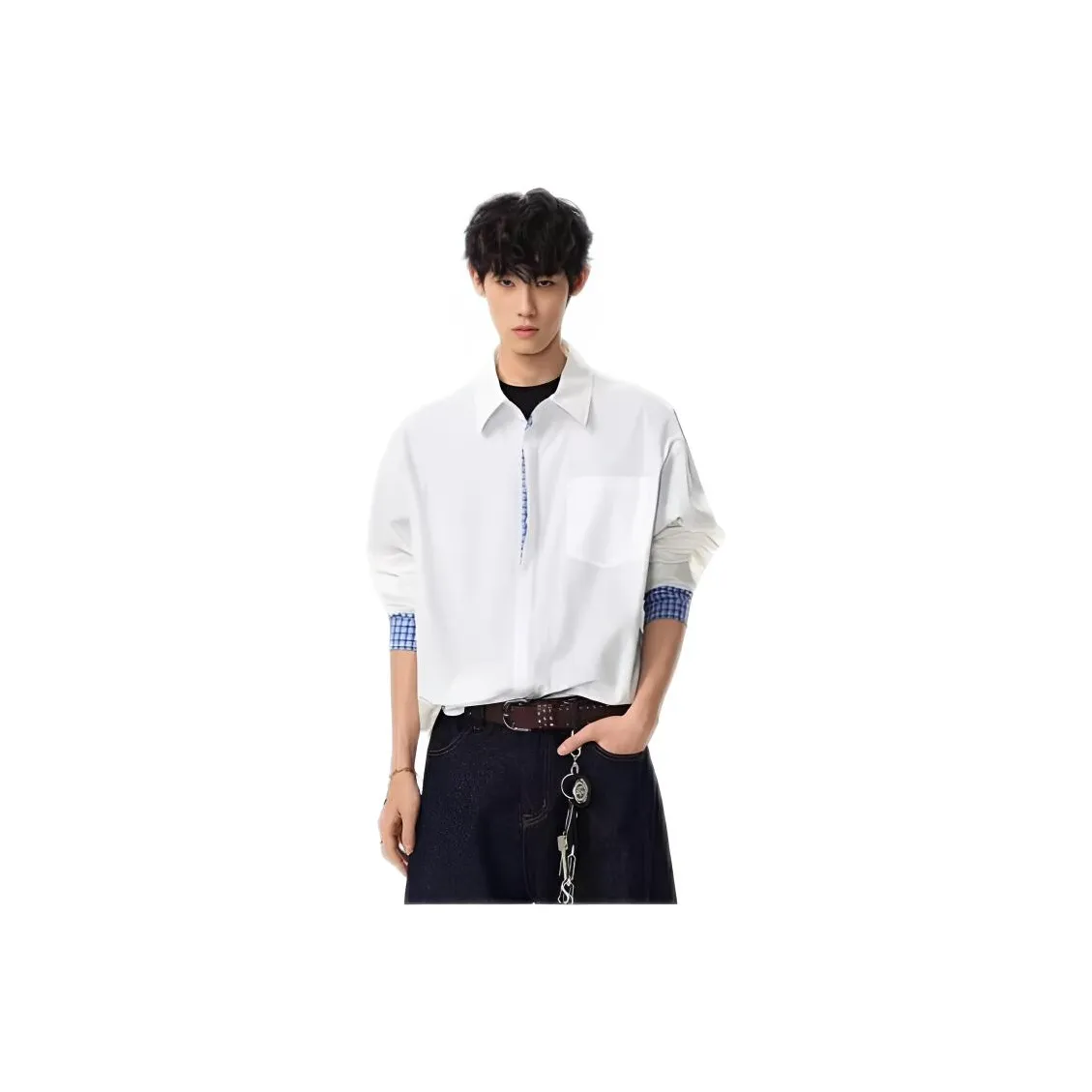 ENPofficial Белая Мужская Рубашка