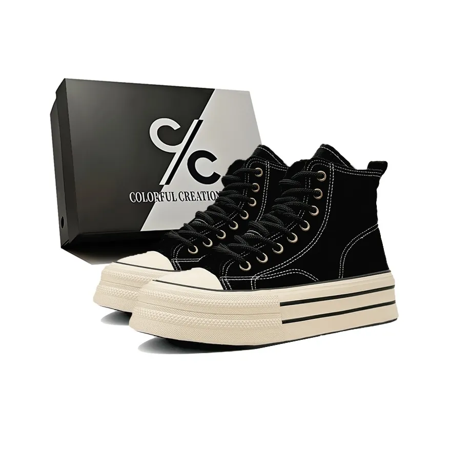 Colorful Creations визуально увеличивает рост устойчивые к истиранию дышащие противоскользящие высокие топы кеды унисекс