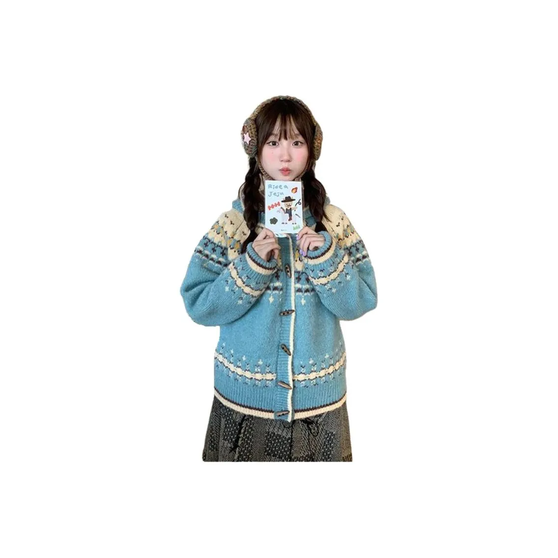 ZVJH Синий Зеленый Женский Трикотаж