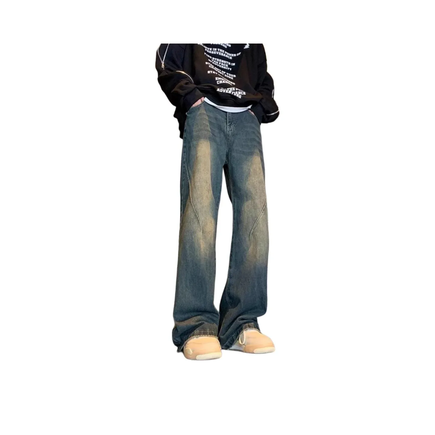 CARE NOTE Синий Унисекс Джинсы