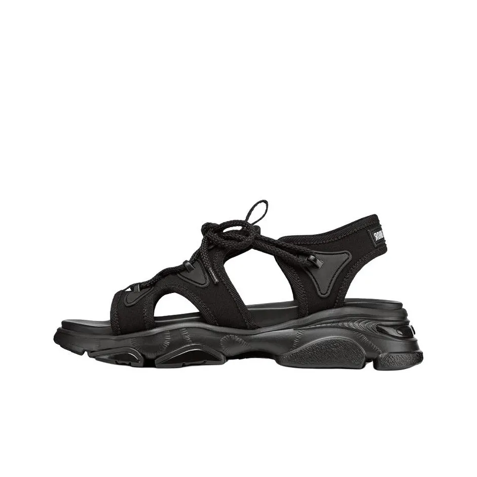 DIOR D Connect Beach Sandals Women's Black