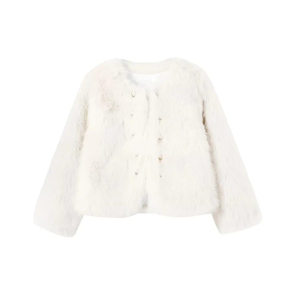 ZEKIKO STUDIO Белый Женские Меховые изделия