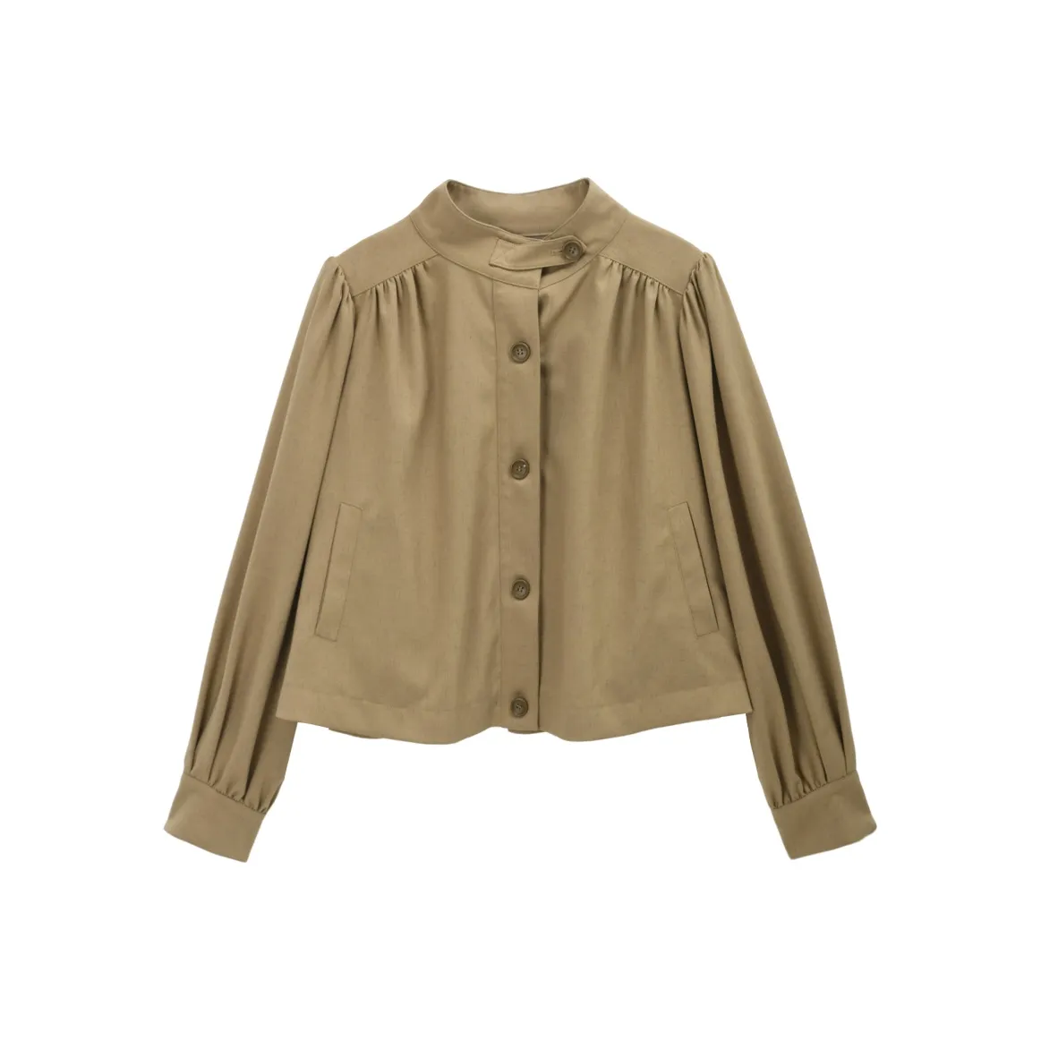 MISHOW Светлый Кофейный Женский Короткий Пальто