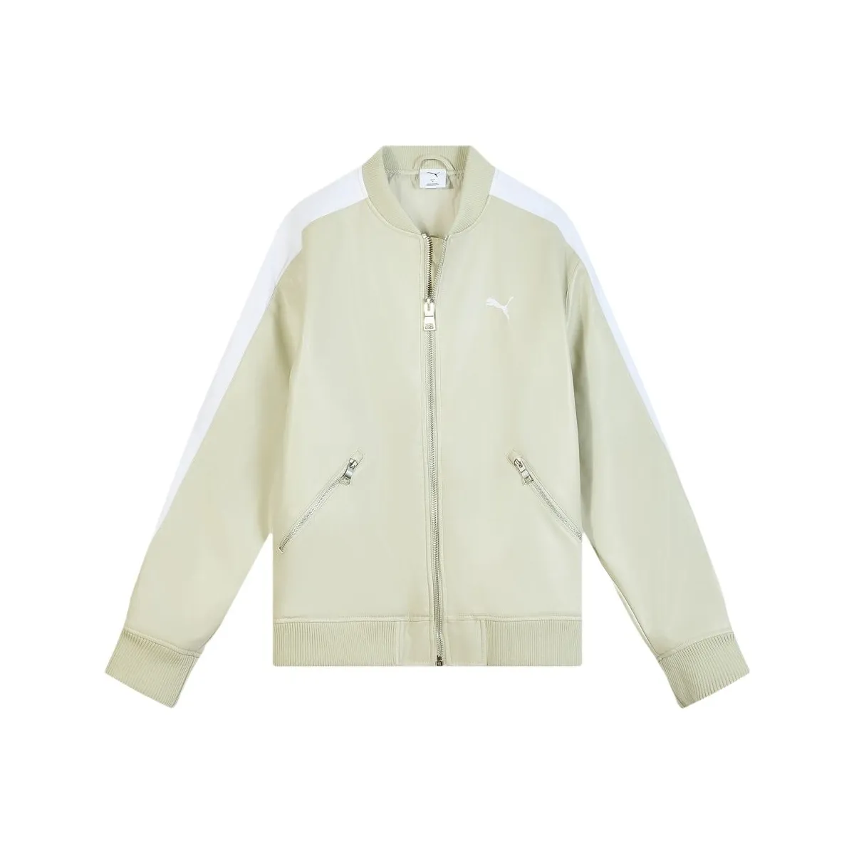 PUMA T7 Pleather BOMBER Куртка Унисекс Гравий Серый