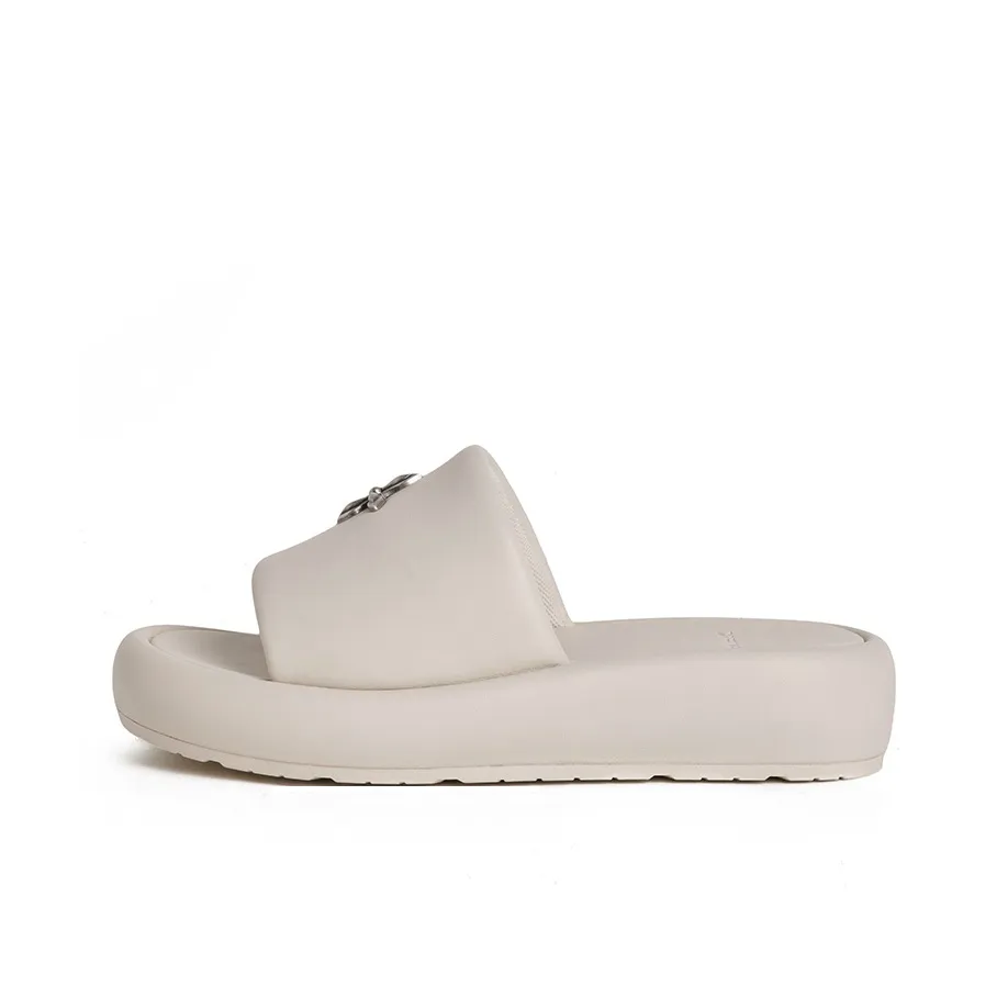 SMFK Rubber Slide Тапочки Женские Снежно-горный Белый