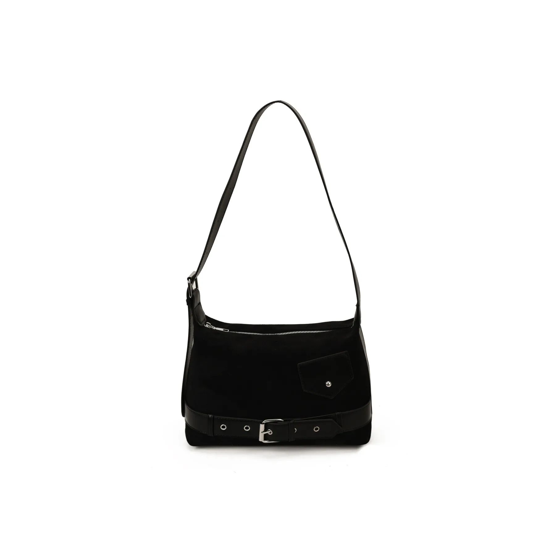 Gerlanx ПУ (полиуретан) с замшей Сумка через плечо Стандартная Женская Черная Кофейная Коричневая