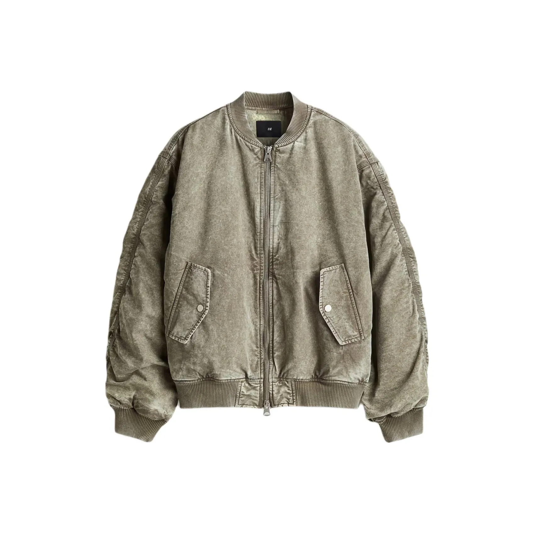 H M Серый Зеленый Мужские Куртки