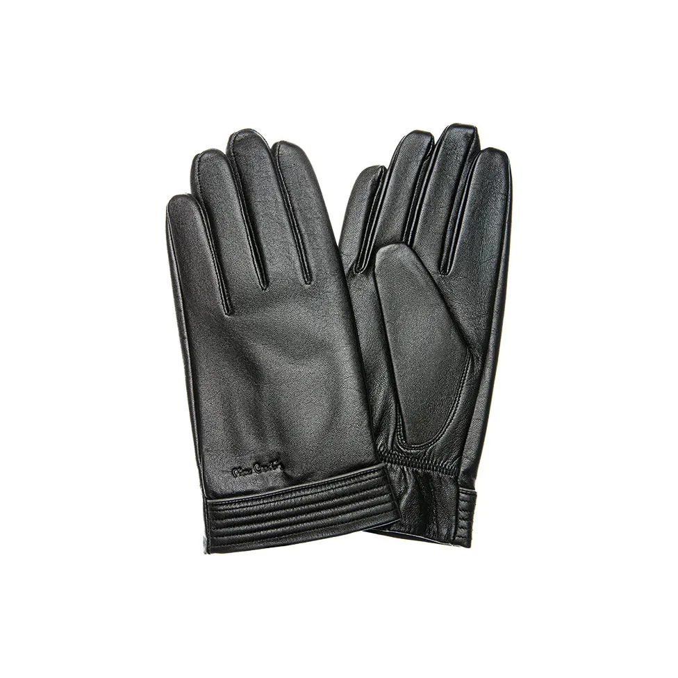 PIERRE CARDIN Перчатки из козьей кожи Мужские Черные