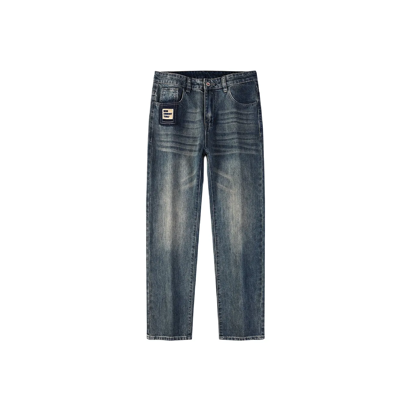 CHAORENBANG Винтажные синие мужские джинсы