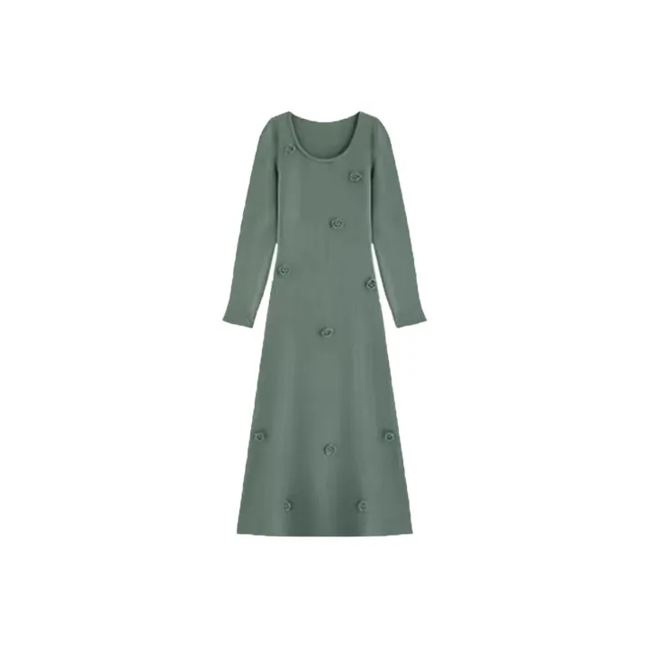 COVT Длинное платье с длинными рукавами женское