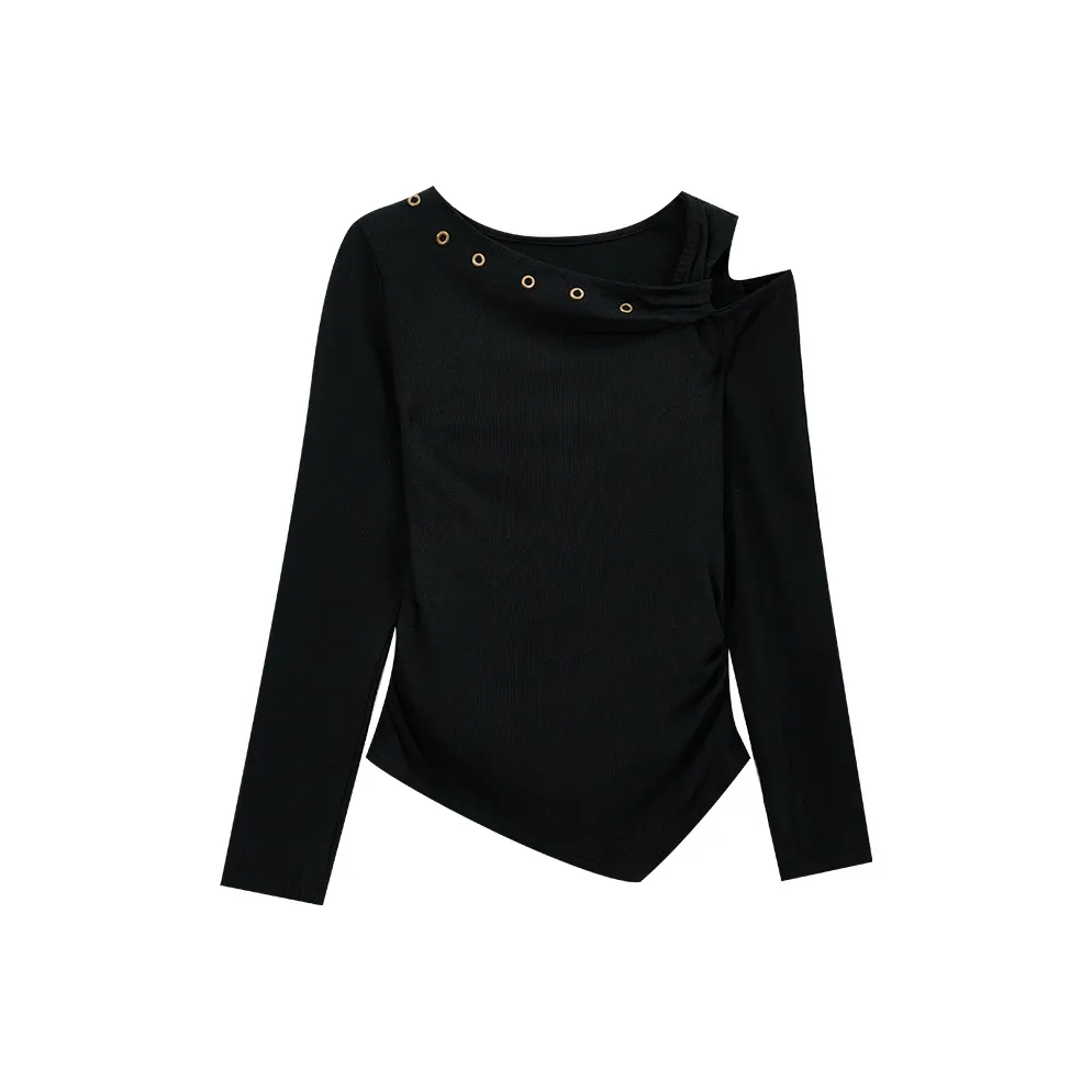 SUSANSAN Хепберн-черный Женские T-рубашки