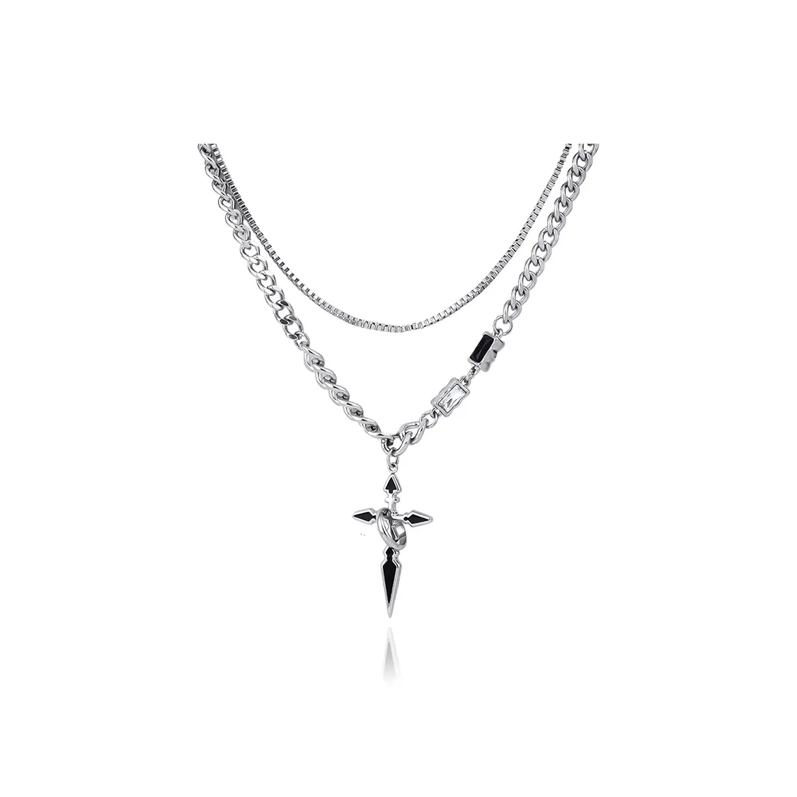 MAGICPOLE Ожерелья из титанового сплава для мужчин