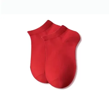 POLIXIAOJIE Pure Red Ankle Socks Men's Socks POLIXIAOJIE Pure Красные низкие носки мужские носки