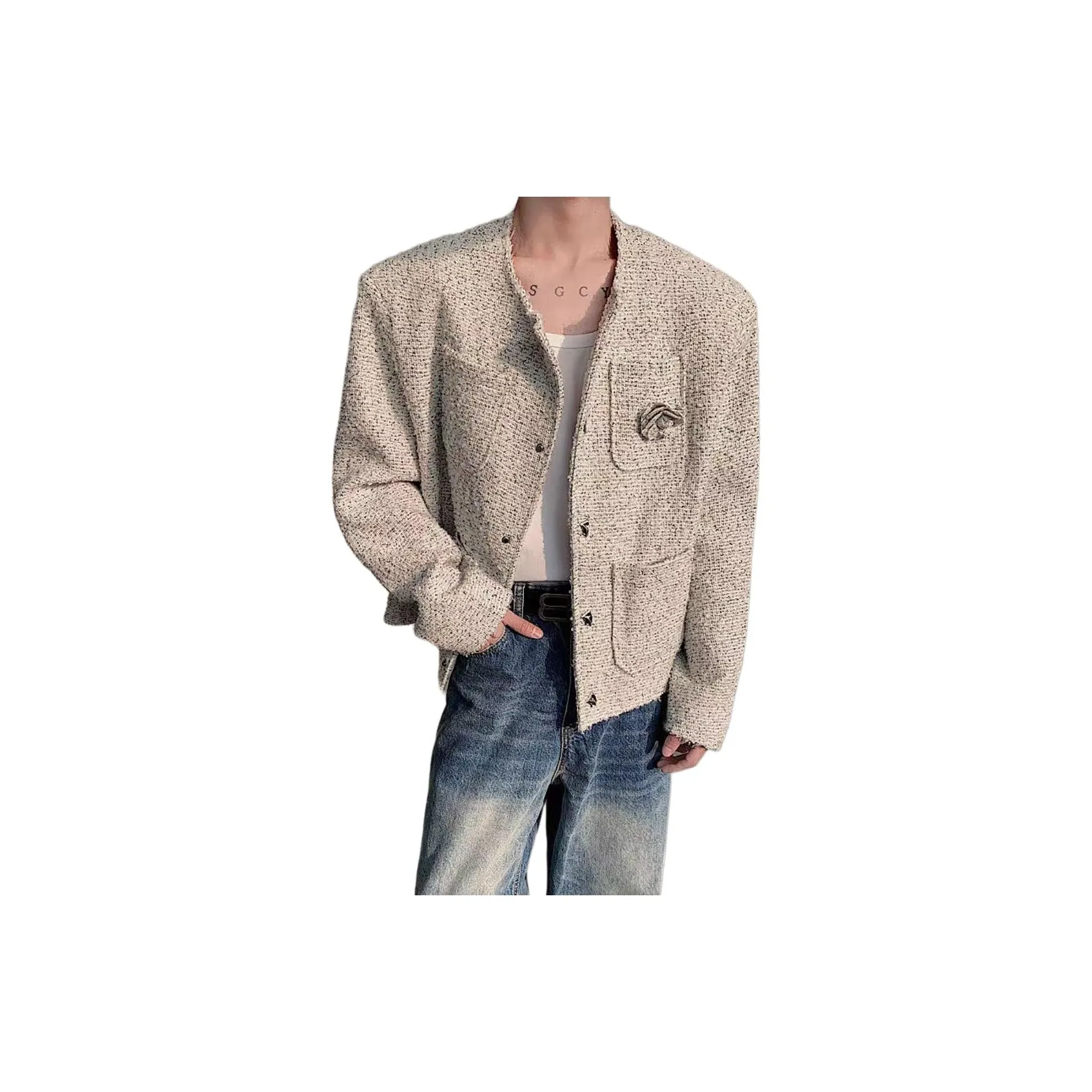 DAND Белый Серый Унисекс Куртки