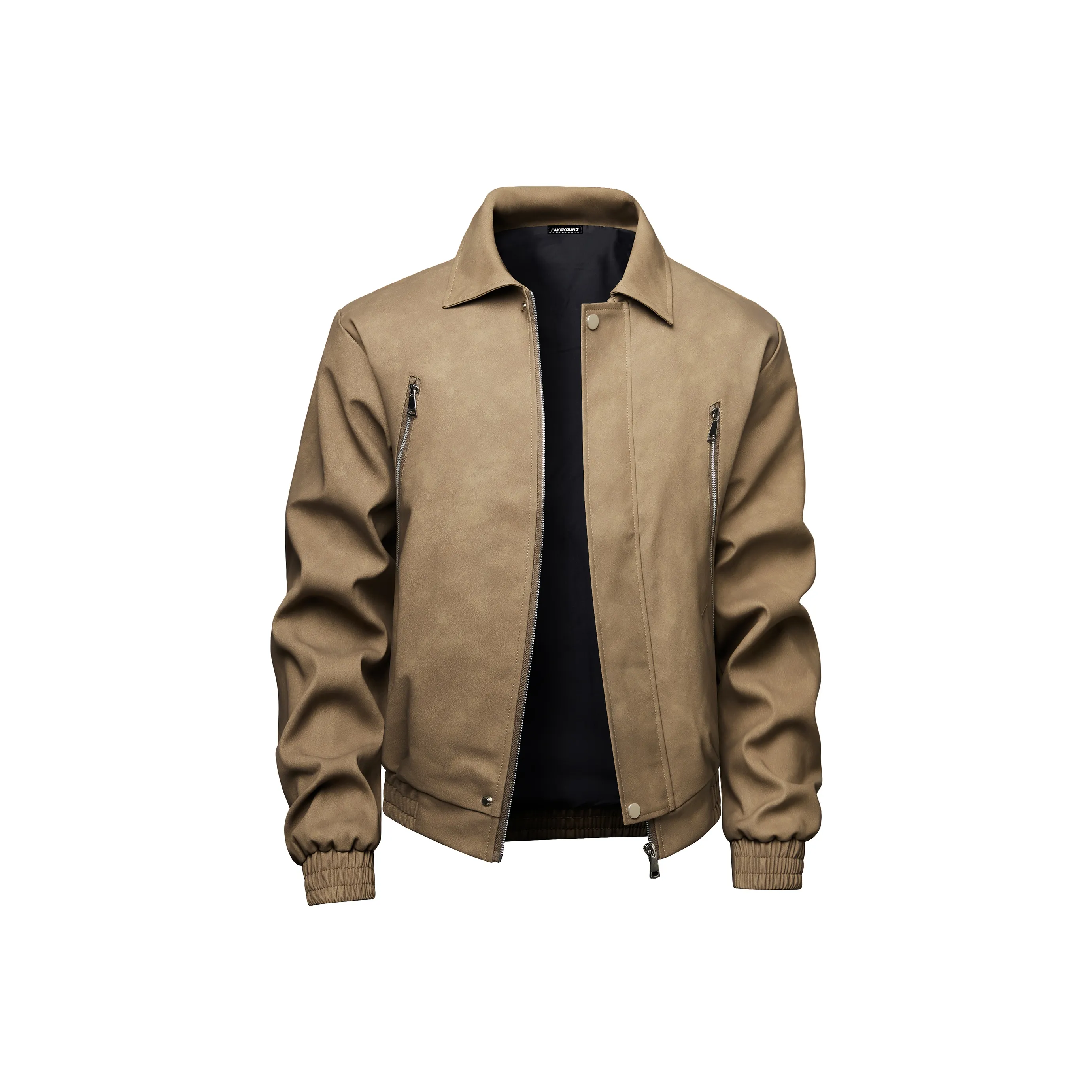 Fakeyoung Кожа Куртка Унисекс