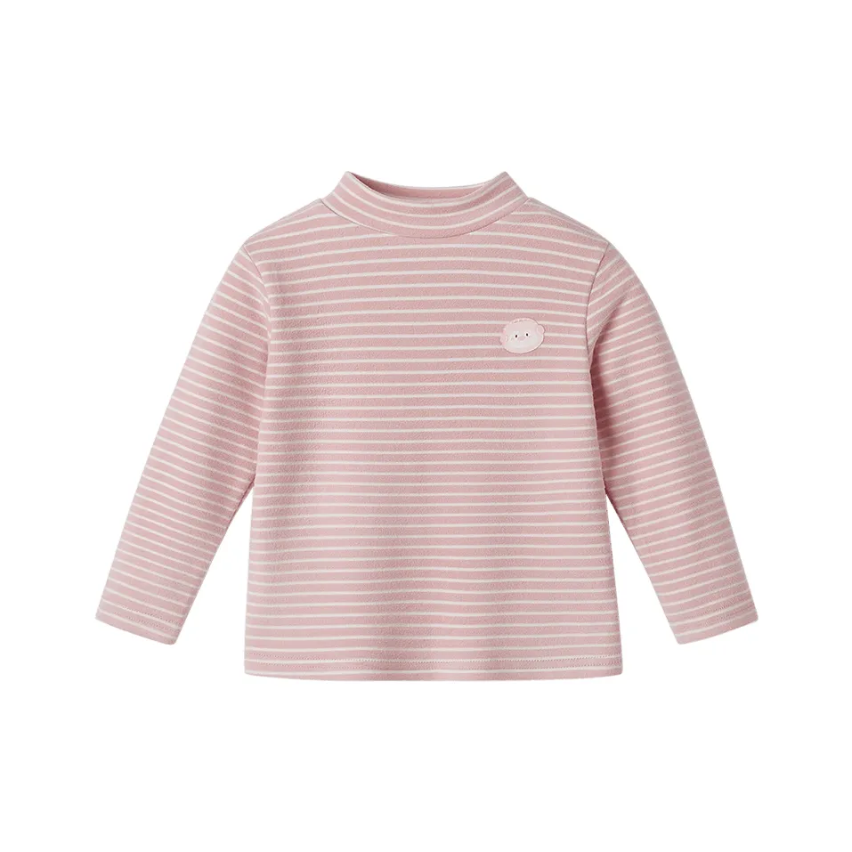 JELLYBABY Повседневный Полосатый Длинный Рукав Топ