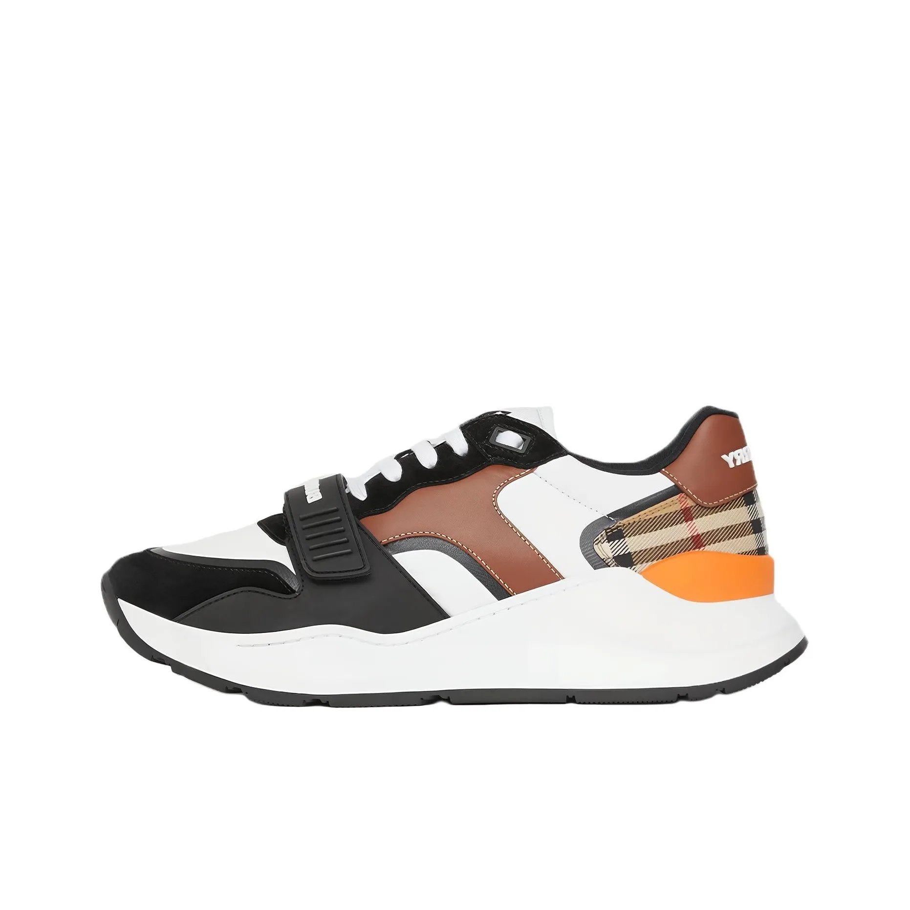 Burberry VINTAGE Casual Shoes Men Low Top Beige Black