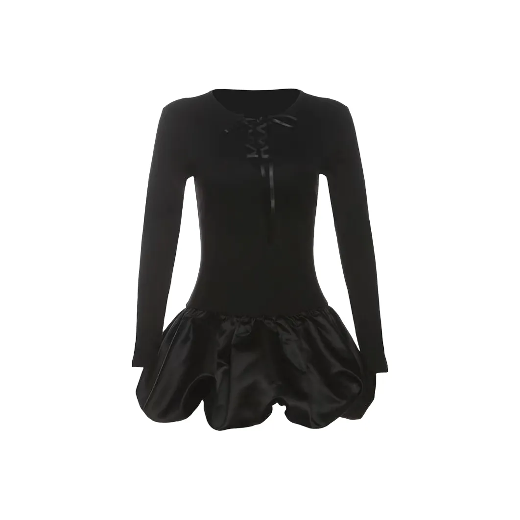 Wang Leshi Короткий рукав Платье Женское