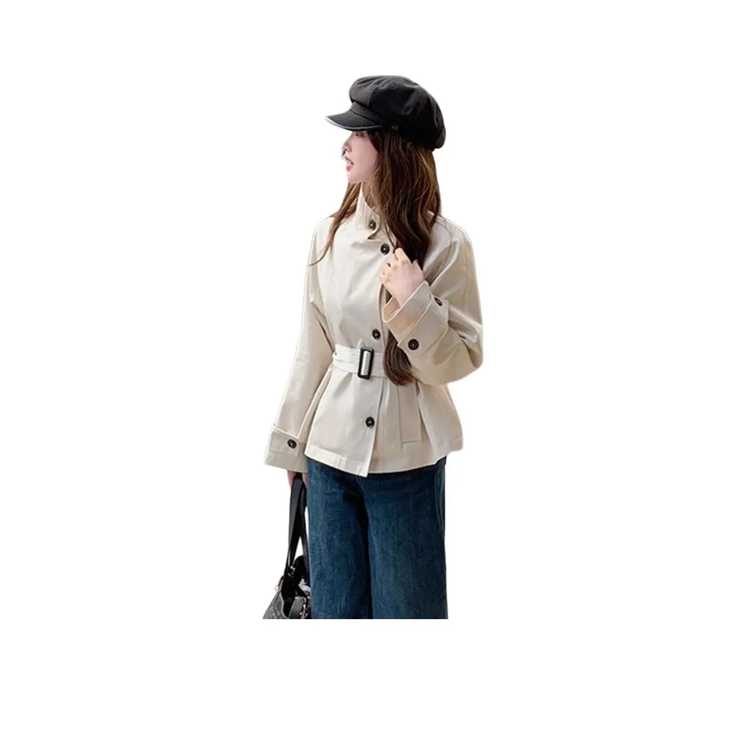 Garbege Абрикосовый комплект с ремнем женский тренч