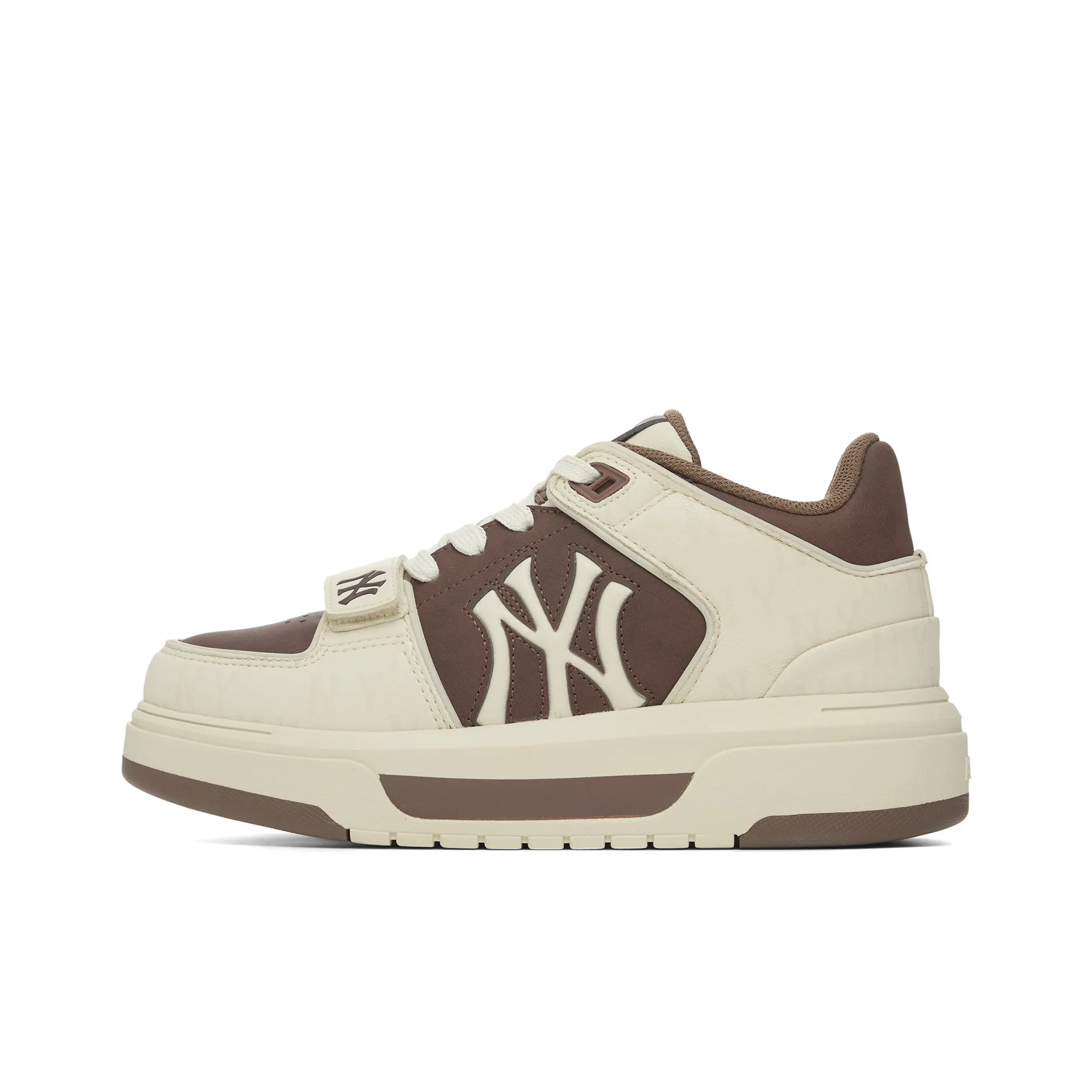 MLB New York Yankees визуально увеличивает рост устойчивые к истиранию противоскользящие высокие кроссовки для скейтбординга унисекс коричневый