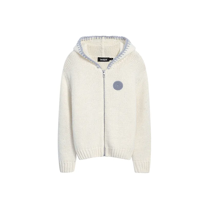 Desigual Экрю Женское Короткое Пальто