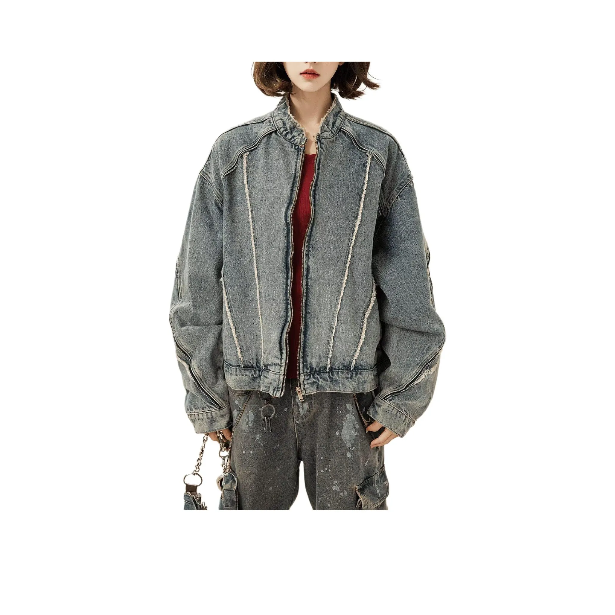 PAINT STAIN Деним Куртка Унисекс