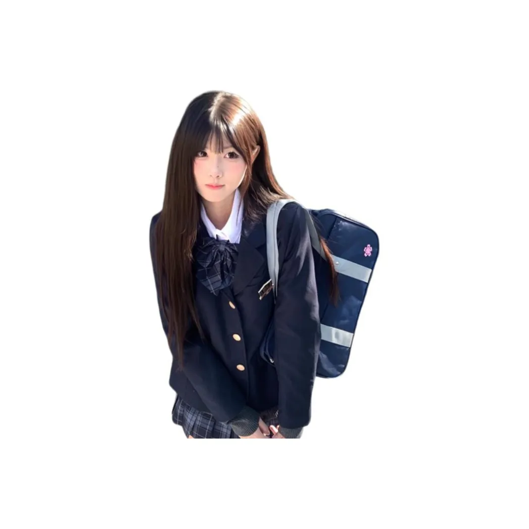 OURUOKE Темно-серый топ + рубашка + юбка с оборками + бабочка для волос Женские комплекты с юбкой