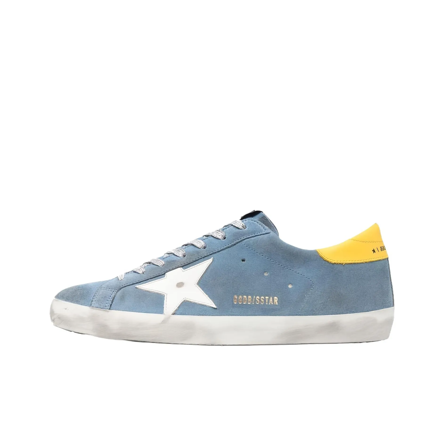 Golden Goose Super-Star Skateboard Shoes Men Low-Top Blue/White/Yellow