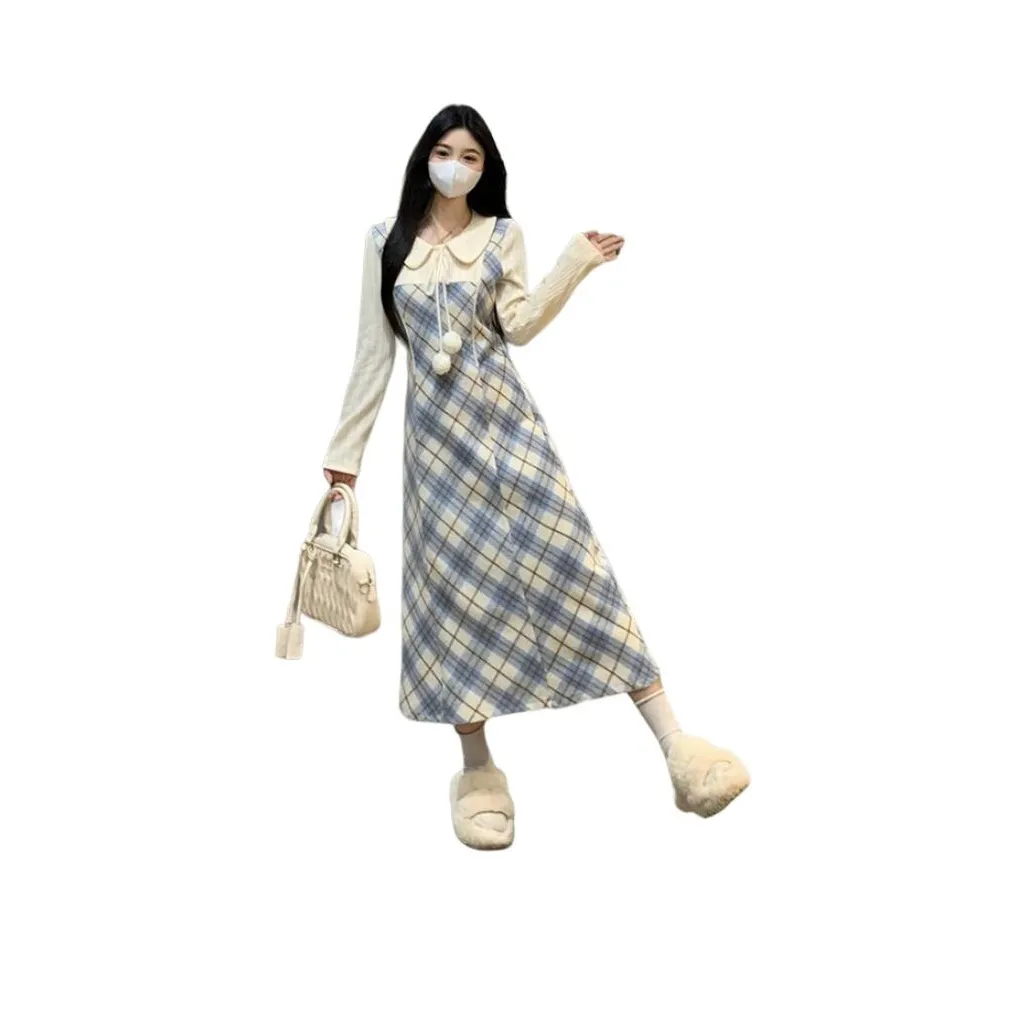 ZCDECO Длинное платье с длинными рукавами женское