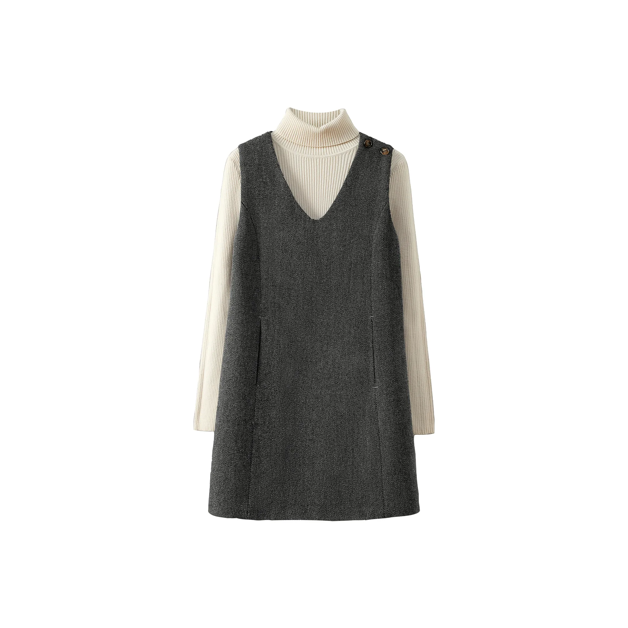 TOUCH Черный Серый Цвет Женские Платья Без Рукавов