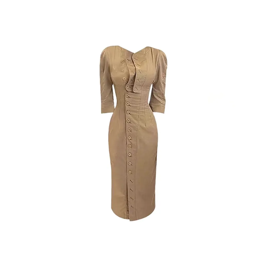 MISTVB Длинное платье с длинными рукавами женское