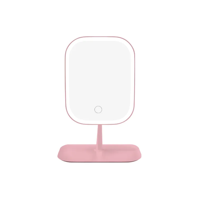 BAILINGBAILI Умное зеркало для макияжа LED с освещением вращающееся квадратное зеркало для стола