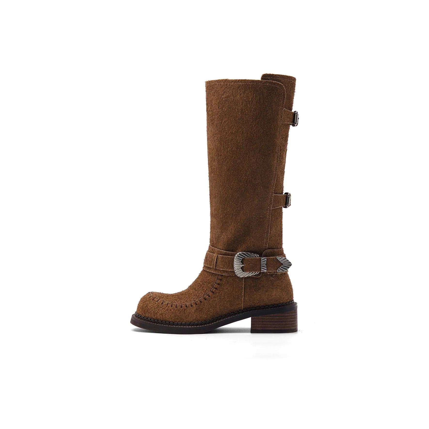 UNCLEWEN Послушный Рыцарь Колено Высокие сапоги 4,5см Женские