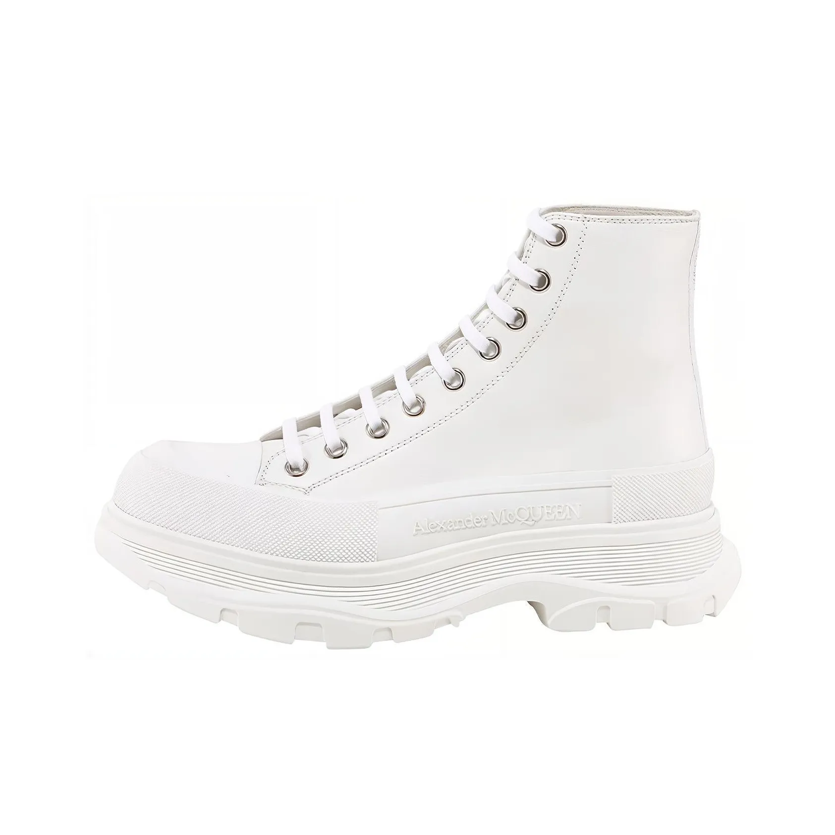 Alexander McQueen Tread Slick Martin Boots Men White