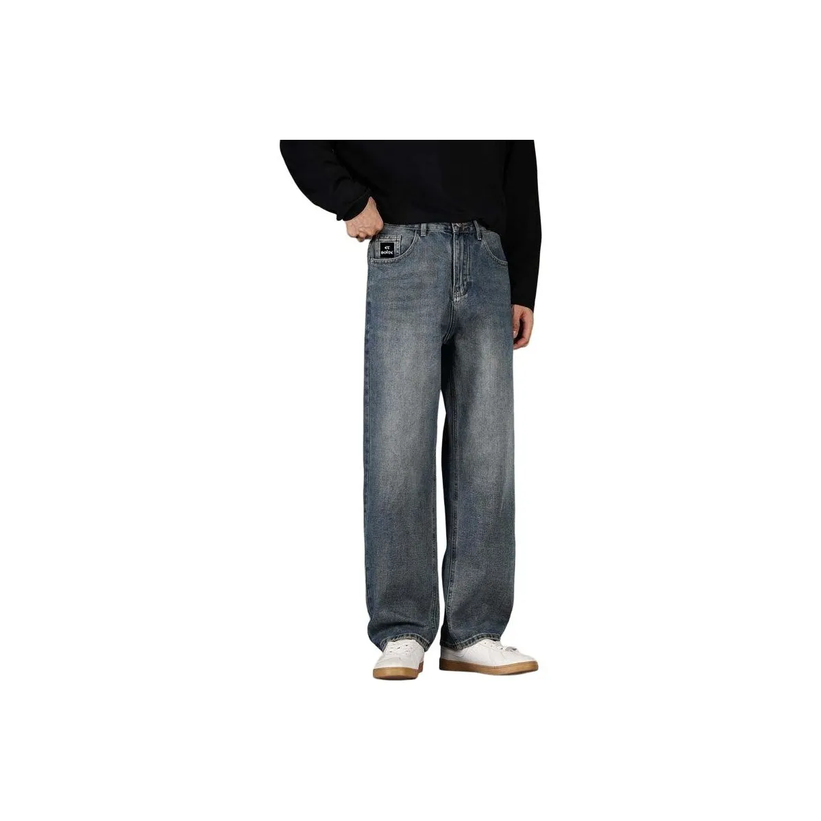 FAWENXIANGZI Синий Мужской Джинсы