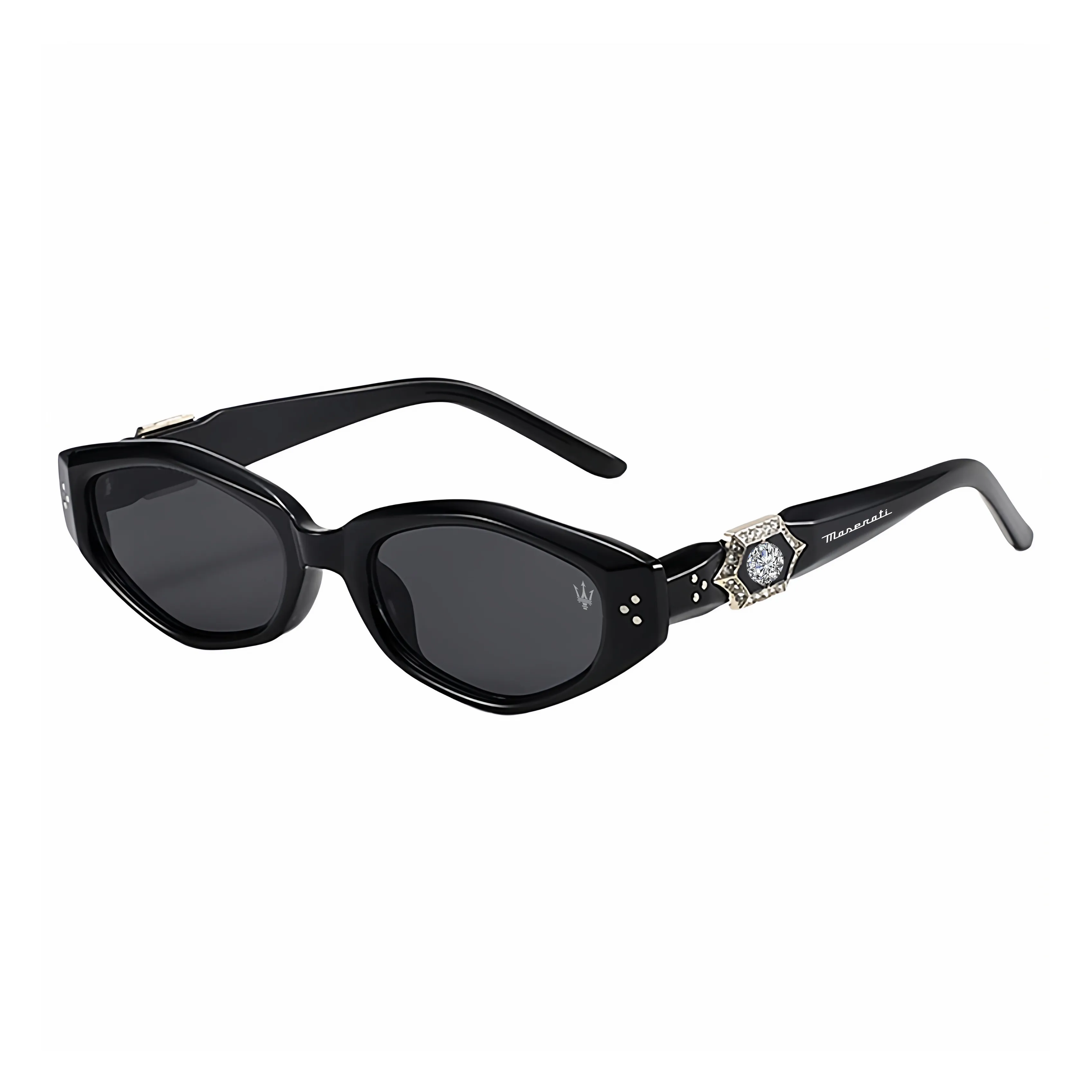 Maserati TR Memorial Plastic Metal Cat Eye Sunglasses Unisex Мазерати TR Memorial Пластик Металл Кошачий глаз Солнцезащитные очки Унисекс